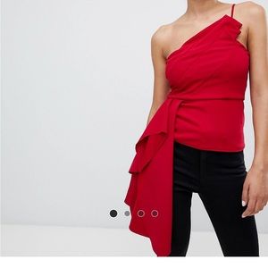 ASOS DESIGN Extreme Asymetric Sculptured Top